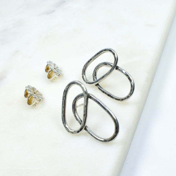 Silver Links Earrings