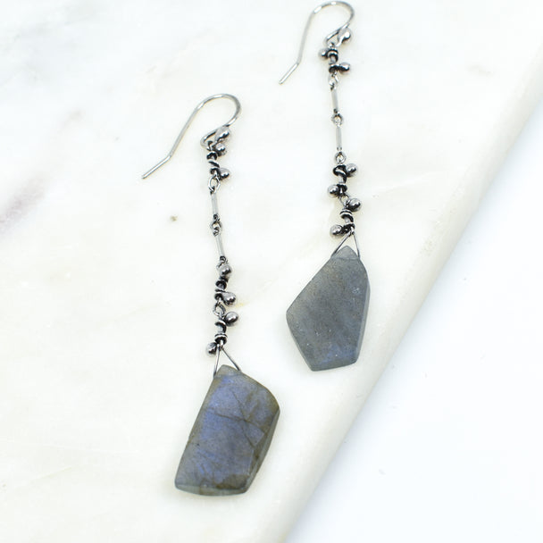 Labradorite Sweet Pea Earrings
