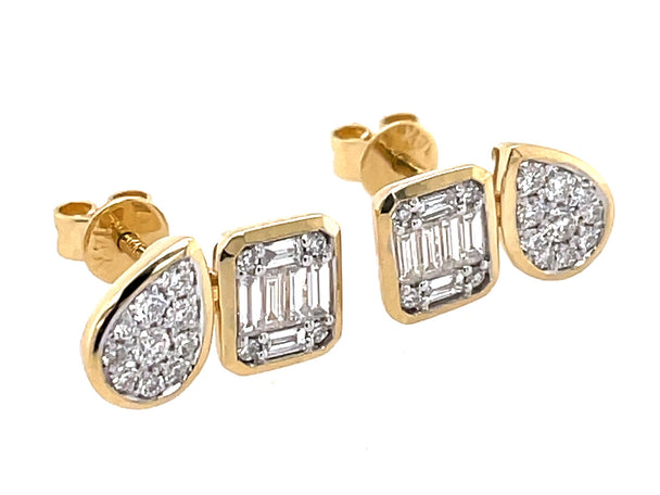 Diamond Cluster Earrings