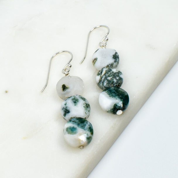 Green Jasper Earrings