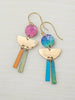 Ari Earrings Teal/Purple