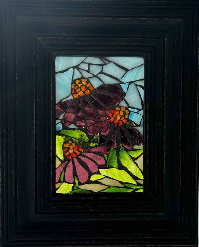 Coneflower Mosaic Window