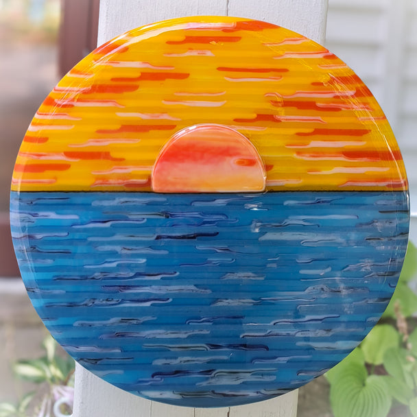 Sunset in Door County Wall Sculpture