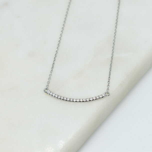 Diamond Bar Necklace