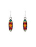 Sparkle Long Oval Earrings Multicolor