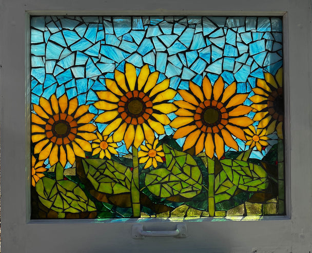 Follow the Sun Mosaic Window