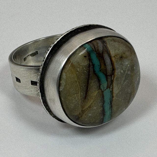 Ribbon Boulder Turquoise Ring