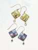 Garden Sonnet Earrings Teal/Purple