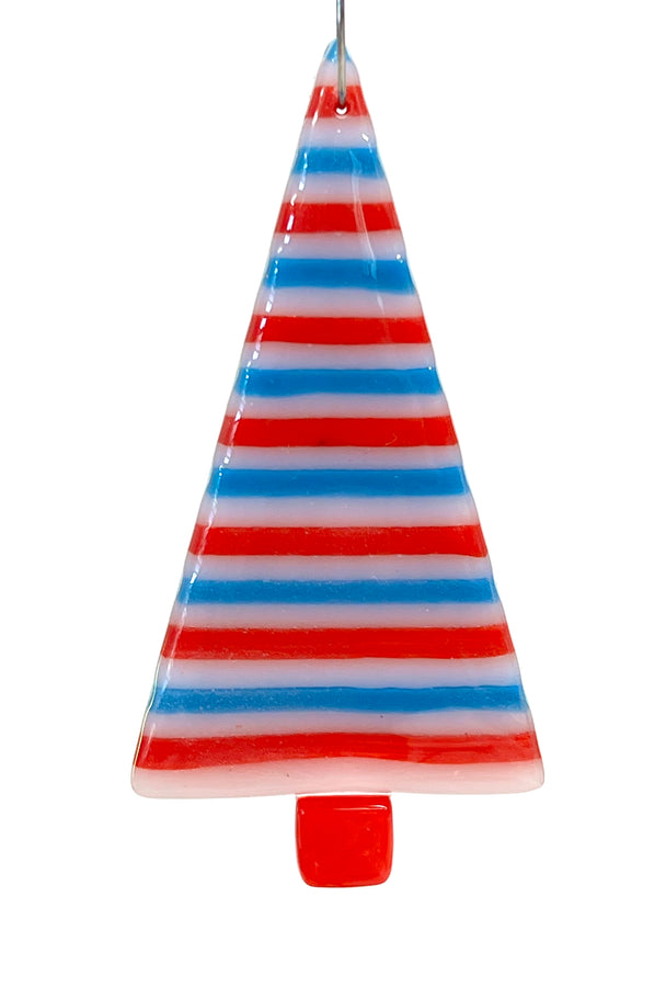 Red, White, and Blue Stripe Tree Ornament