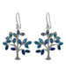 Blue Tree Drop Earrings C