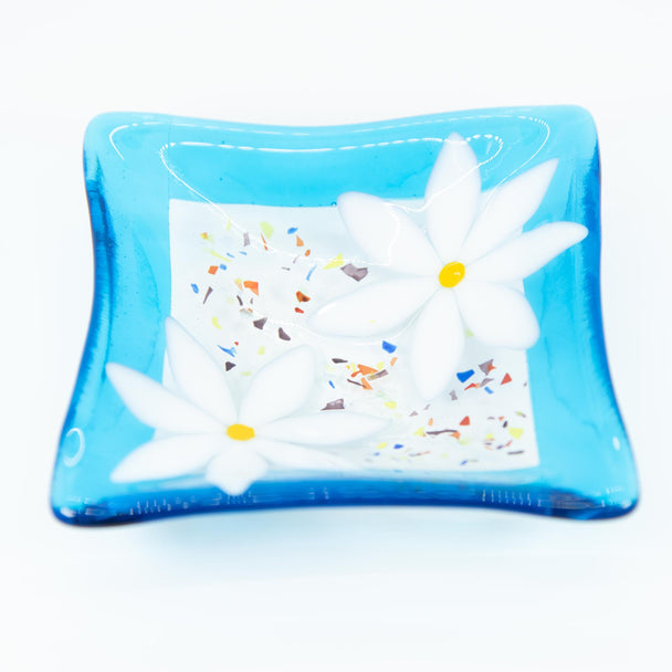 Blue Topaz Blue Daisy Dish