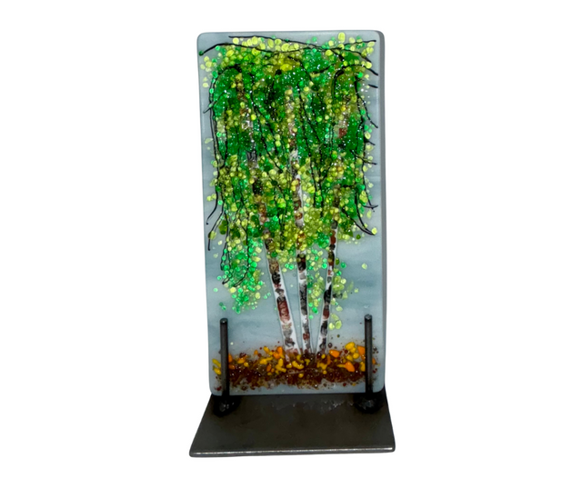 Spring Birch with Daffodils