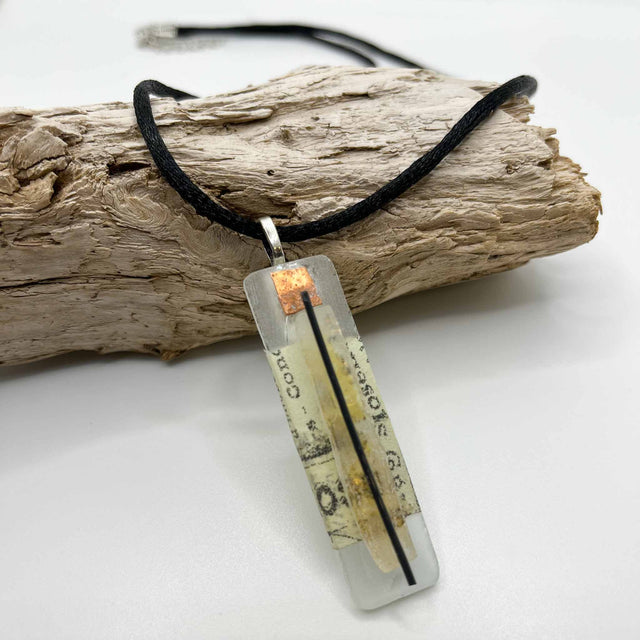Newsprint Necklace