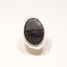 Specular Hematite Pave Sterling Ring
