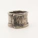 Oxidized Hammered Sterling Silver Ring