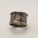 Oxidized Hammered Sterling Silver Ring
