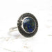 Azurite and Malachite Patina Ring