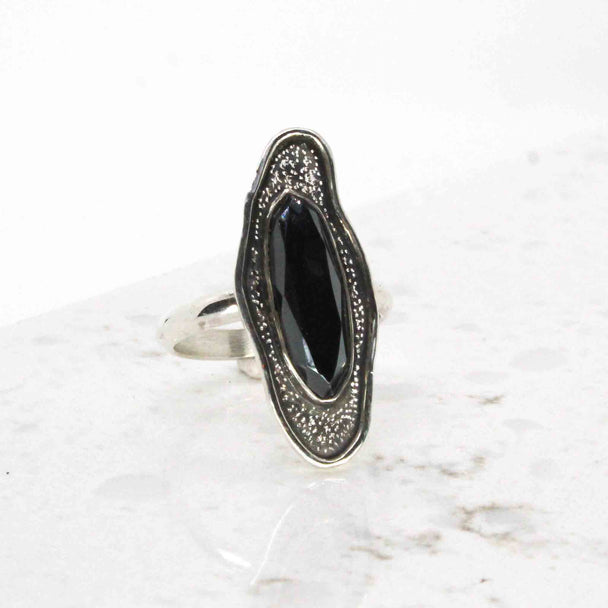 Hematite Marquise Shaped Rings