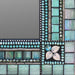 Seafoam Leaf Rectangular Mirror