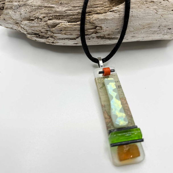 Green and Orange Necklace