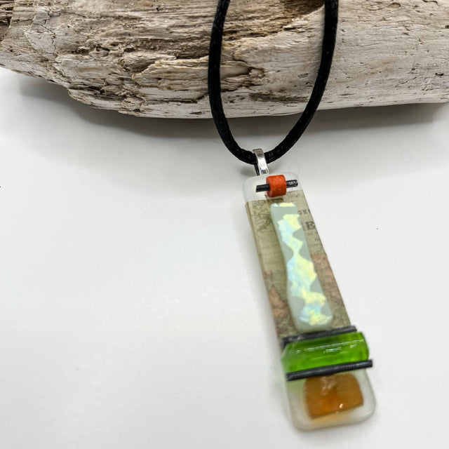 Green and Orange Necklace
