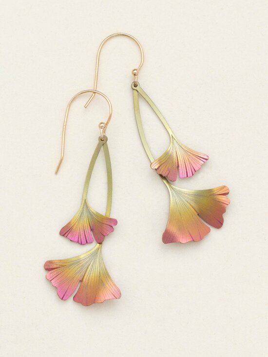 Ginkgo Drop Earrings