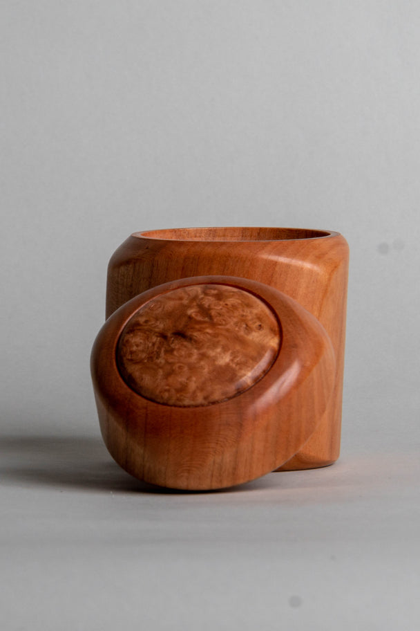 Cherry Twist Box With Cherry Burl Insert