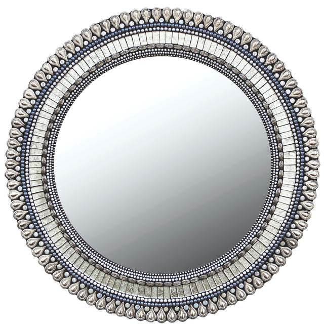 Large Frost Drop Circular Mirror