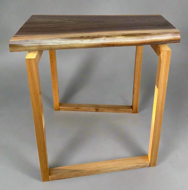 Black Walnut Modern Angles Accernt Table
