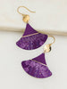 Delia Earrings Plum