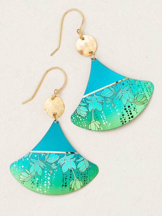 Delia Earrings Green