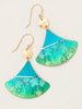 Delia Earrings Green