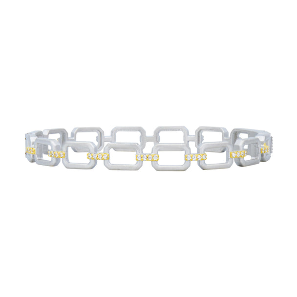 Chain Link Hinged Bangle