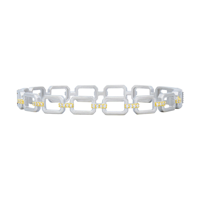 Chain Link Hinged Bangle