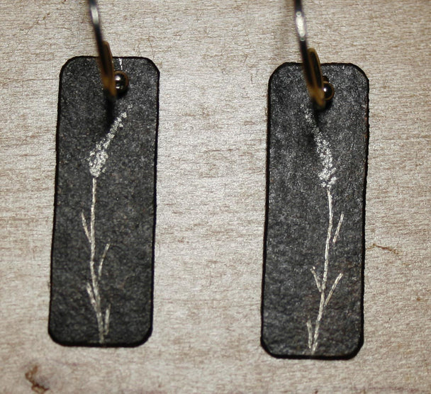 Lavendar Oxidized Earrings