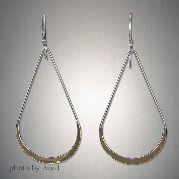 Dangling Long Teardrop Earrings