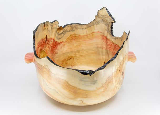 Boxelder Burl Bowl With Handles