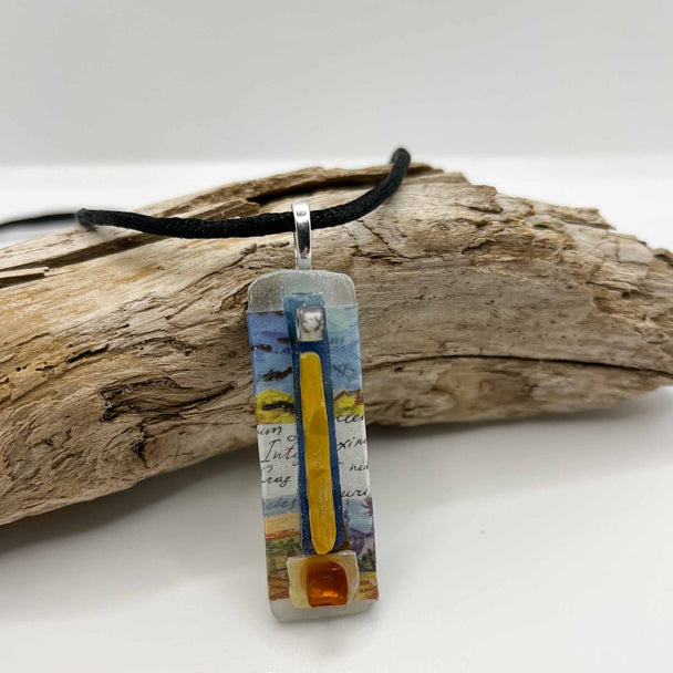 Yellow and Blue Necklace