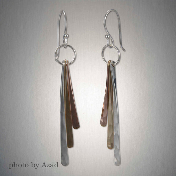 Dangling Magical Wand Earrings