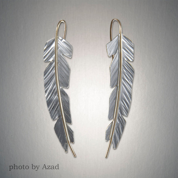 Feather Drop Earrings