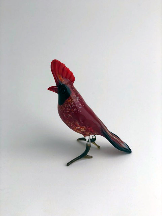 Cardinal Glass Sculpture