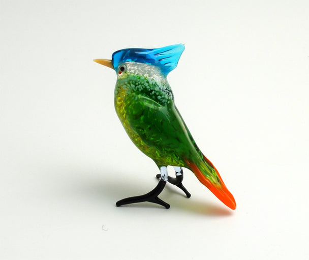 Tufted Titmouse Glass Sculpture