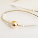 Sterling Silver Earring With Gold Ball