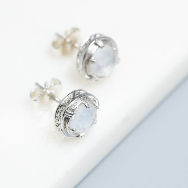 Mother of Pearl Doublet Post Earring