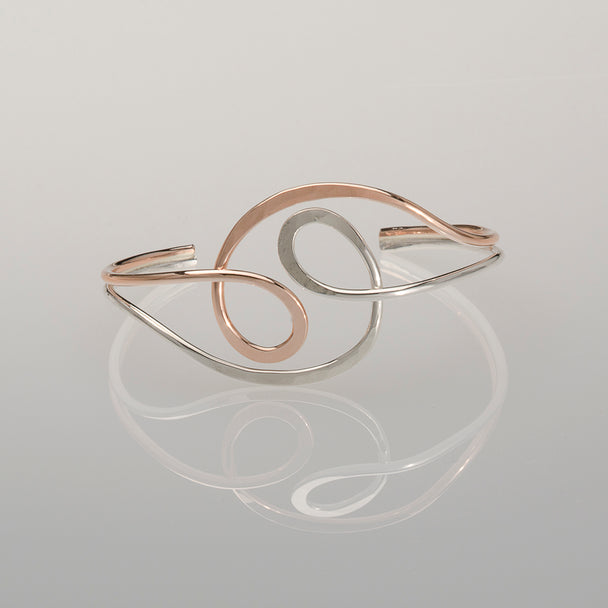 Mixed Metal Loop Bracelet