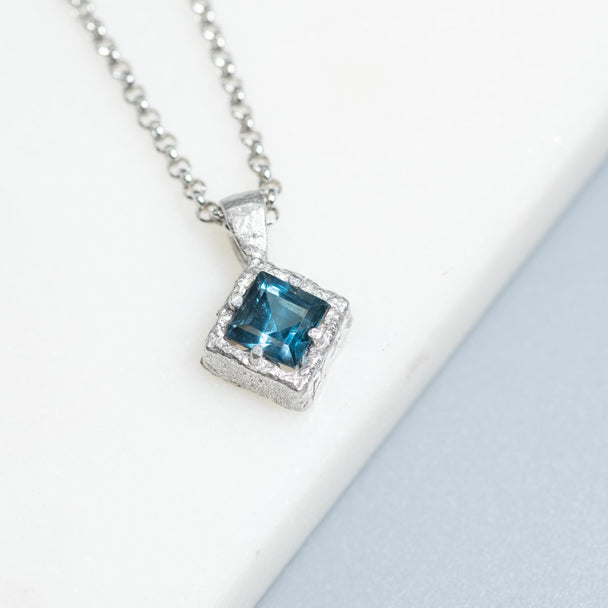 London Blue Topaz Doublet Necklace