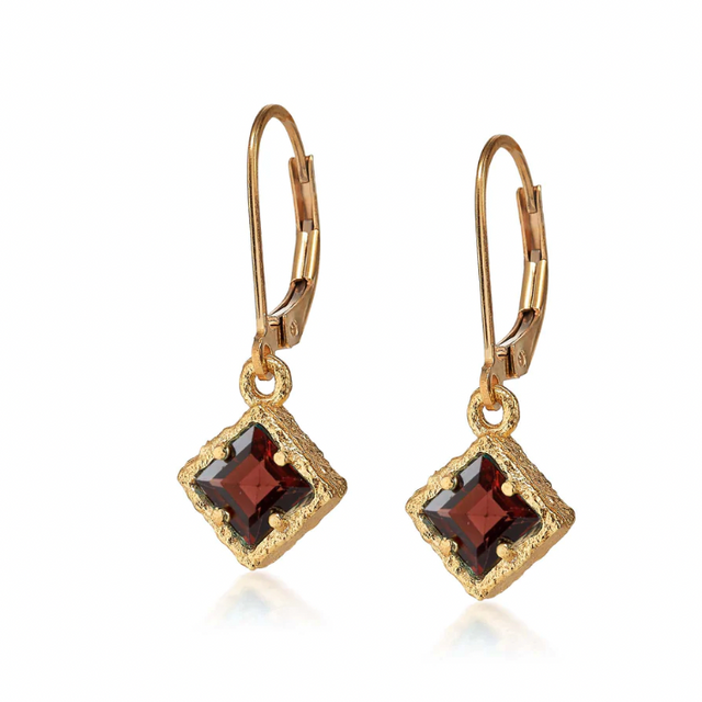 Rhodolite Garnet Vermeil Earrings