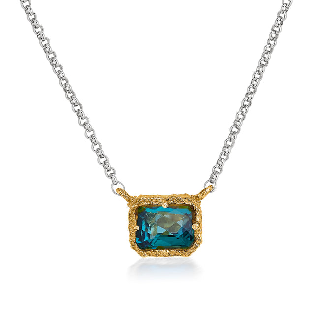 Paraiba Topaz Vermeil Necklace