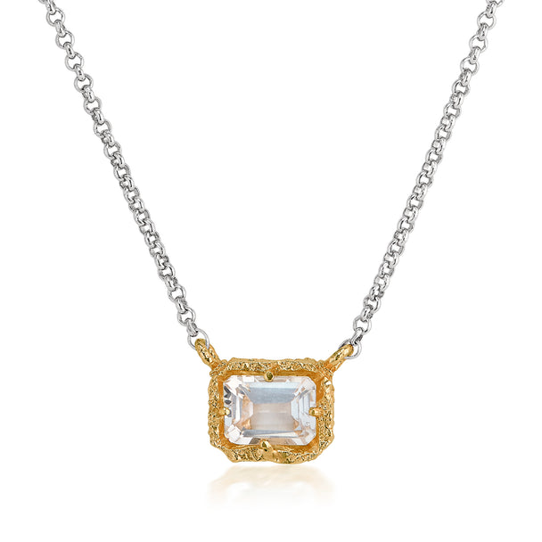 White Topaz Vermeil Necklace