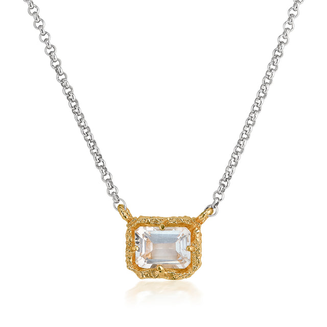 White Topaz Vermeil Necklace